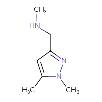 Chemical structure of [(1,5-dimethyl-1H-pyrazol-3-yl)methyl](methyl)amine - CSSB00012180724