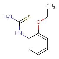 Chemical structure of (2-ethoxyphenyl)thiourea - CSSB00000185687
