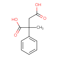 Chemical structure of 2-methyl-2-phenylbutanedioic acid - CSSB00012337723