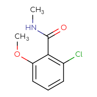 Chemical structure of 2-chloro-6-methoxy-N-methylbenzamide - CSSB00009828906