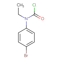 Chemical structure of N-(4-bromophenyl)-N-ethylcarbamoyl chloride - CSSB06256210690