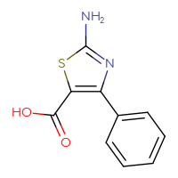 Chemical structure of 2-amino-4-phenyl-1,3-thiazole-5-carboxylic acid - CSSB00011217287