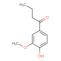 Chemical structure of 1-(4-hydroxy-3-methoxyphenyl)butan-1-one - CSSB00010659475