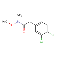 Chemical structure of 2-(3,4-dichlorophenyl)-N-methoxy-N-methylacetamide - CSSB00000153855