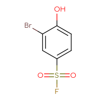 Chemical structure of 3-bromo-4-hydroxybenzene-1-sulfonyl fluoride - CSSB00116212337