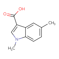 Chemical structure of 1,5-dimethyl-1H-indole-3-carboxylic acid - CSSB00009858337