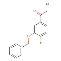 Chemical structure of 1-[3-(benzyloxy)-4-fluorophenyl]propan-1-one - CSSB03219876385
