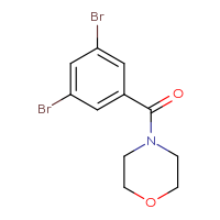 Chemical structure of 4-(3,5-dibromobenzoyl)morpholine - CSSB00006528106