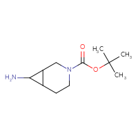 Chemical structure of tert-butyl 7-amino-3-azabicyclo[4.1.0]heptane-3-carboxylate - CSSB00042532549