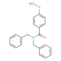 Chemical structure of N,N-dibenzyl-4-methoxybenzamide - CSSB00000001539