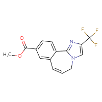 Chemical structure of methyl 4-(trifluoromethyl)-3,6-diazatricyclo[8.4.0.0²,⁶]tetradeca-1(14),2,4,8,10,12-hexaene-12-carboxylate - CSSB14929141737