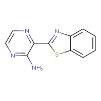 Chemical structure of 3-(1,3-benzothiazol-2-yl)pyrazin-2-amine - CSSB00005736078