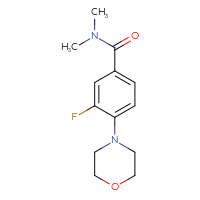 Chemical structure of 3-fluoro-N,N-dimethyl-4-(morpholin-4-yl)benzamide - CSSB00027242454