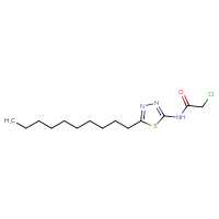 Chemical structure of 2-chloro-N-(5-decyl-1,3,4-thiadiazol-2-yl)acetamide - CSSB00000682426