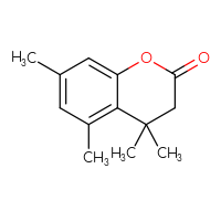 Chemical structure of 4,4,5,7-tetramethyl-3,4-dihydro-2H-1-benzopyran-2-one - CSSB00010163879