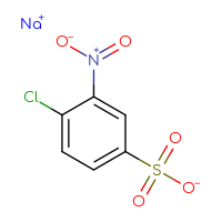 Chemical structure of sodium 4-chloro-3-nitrobenzene-1-sulfonate - CSSB00000012446