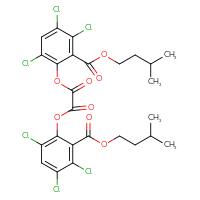 Chemical structure of 3-methylbutyl 2,3,5-trichloro-6-[(2-oxo-2-{3,4,6-trichloro-2-[(3-methylbutoxy)carbonyl]phenoxy}acetyl)oxy]benzoate - CSSB00159269268