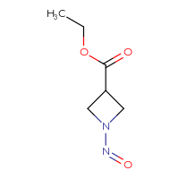 Chemical structure of ethyl 1-nitrosoazetidine-3-carboxylate - CSSB06435756794