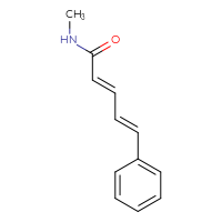 Chemical structure of (2E,4E)-N-methyl-5-phenylpenta-2,4-dienamide - CSSB00016257056