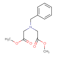 Chemical structure of methyl 2-[benzyl(2-methoxy-2-oxoethyl)amino]acetate - CSSB00000699545