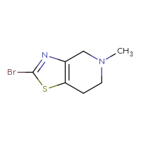 Chemical structure of 2-bromo-5-methyl-4H,5H,6H,7H-[1,3]thiazolo[4,5-c]pyridine - CSSB00010734352