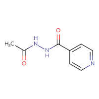 Chemical structure of N'-acetylpyridine-4-carbohydrazide - CSSB00000001435