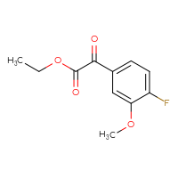 Chemical structure of ethyl 2-(4-fluoro-3-methoxyphenyl)-2-oxoacetate - CSSB00010240711