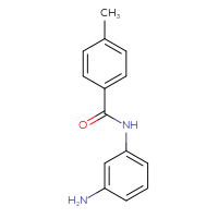 Chemical structure of N-(3-aminophenyl)-4-methylbenzamide - CSSB00000612868