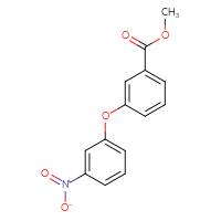 Chemical structure of methyl 3-(3-nitrophenoxy)benzoate - CSSB06741707066