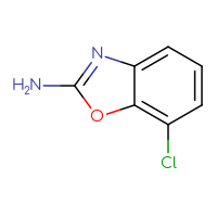 Chemical structure of 7-chloro-1,3-benzoxazol-2-amine - CSSB00012102242