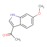Chemical structure of 1-(6-methoxy-1H-indol-3-yl)ethan-1-one - CSSB00000087156