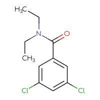 Chemical structure of 3,5-dichloro-N,N-diethylbenzamide - CSSB00000158761