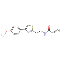 Chemical structure of N-{2-[4-(4-methoxyphenyl)-1,3-thiazol-2-yl]ethyl}prop-2-enamide - CSSB00027710411