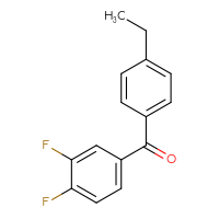 Chemical structure of (3,4-difluorophenyl)(4-ethylphenyl)methanone - CSSB00000768974