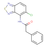 Chemical structure of N-(5-chloro-2,1,3-benzothiadiazol-4-yl)-2-phenylacetamide - CSSB00046380421