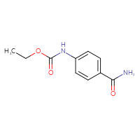 Chemical structure of ethyl N-(4-carbamoylphenyl)carbamate - CSSB00000159389