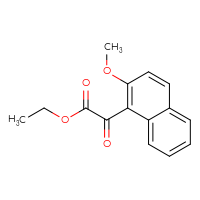 Chemical structure of ethyl 2-(2-methoxynaphthalen-1-yl)-2-oxoacetate - CSSB00015235663