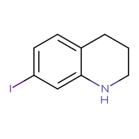 Chemical structure of 7-iodo-1,2,3,4-tetrahydroquinoline - CSSB00015759490