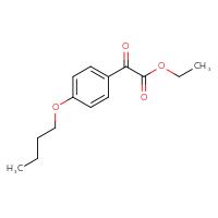 Chemical structure of ethyl 2-(4-butoxyphenyl)-2-oxoacetate - CSSB00103157220