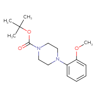 Chemical structure of tert-butyl 4-(2-methoxyphenyl)piperazine-1-carboxylate - CSSB00011923695
