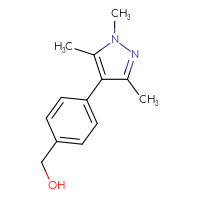 Chemical structure of [4-(1,3,5-trimethyl-1H-pyrazol-4-yl)phenyl]methanol - CSSB00123131591