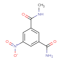 Chemical structure of N1-methyl-5-nitrobenzene-1,3-dicarboxamide - CSSB02268883259