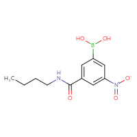 Chemical structure of [3-(butylcarbamoyl)-5-nitrophenyl]boronic acid - CSSB00000022470