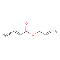 Chemical structure of prop-2-en-1-yl but-2-enoate - CSSB00020656493