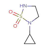 Chemical structure of 2-cyclopropyl-1λ⁶,2,5-thiadiazolidine-1,1-dione - CSSB00010993465