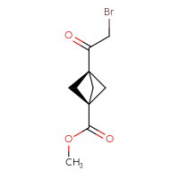 Chemical structure of methyl 3-(2-bromoacetyl)bicyclo[1.1.1]pentane-1-carboxylate - CSSB06444269227