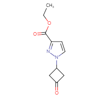 Chemical structure of ethyl 1-(3-oxocyclobutyl)-1H-pyrazole-3-carboxylate - CSSB06262306127