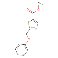 Chemical structure of methyl 2-(phenoxymethyl)-1,3-thiazole-5-carboxylate - CSSB00006257335