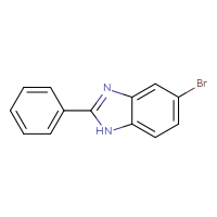Chemical structure of 5-bromo-2-phenyl-1H-1,3-benzodiazole - CSSB00005897884