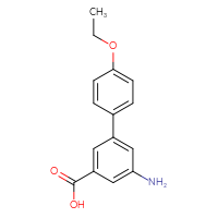 Chemical structure of 5-amino-4'-ethoxy-[1,1'-biphenyl]-3-carboxylic acid - CSSB00133266380